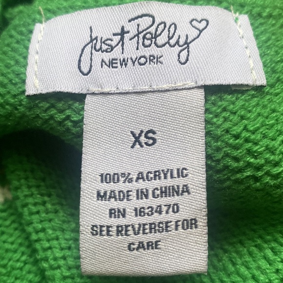 Just Polly Green Daisy Print Sweater Vest - Picture 3 of 10